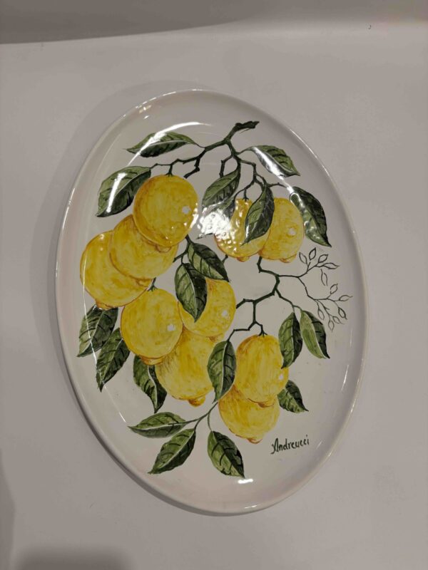 Vassoio ovale "Limoni" - immagine 3