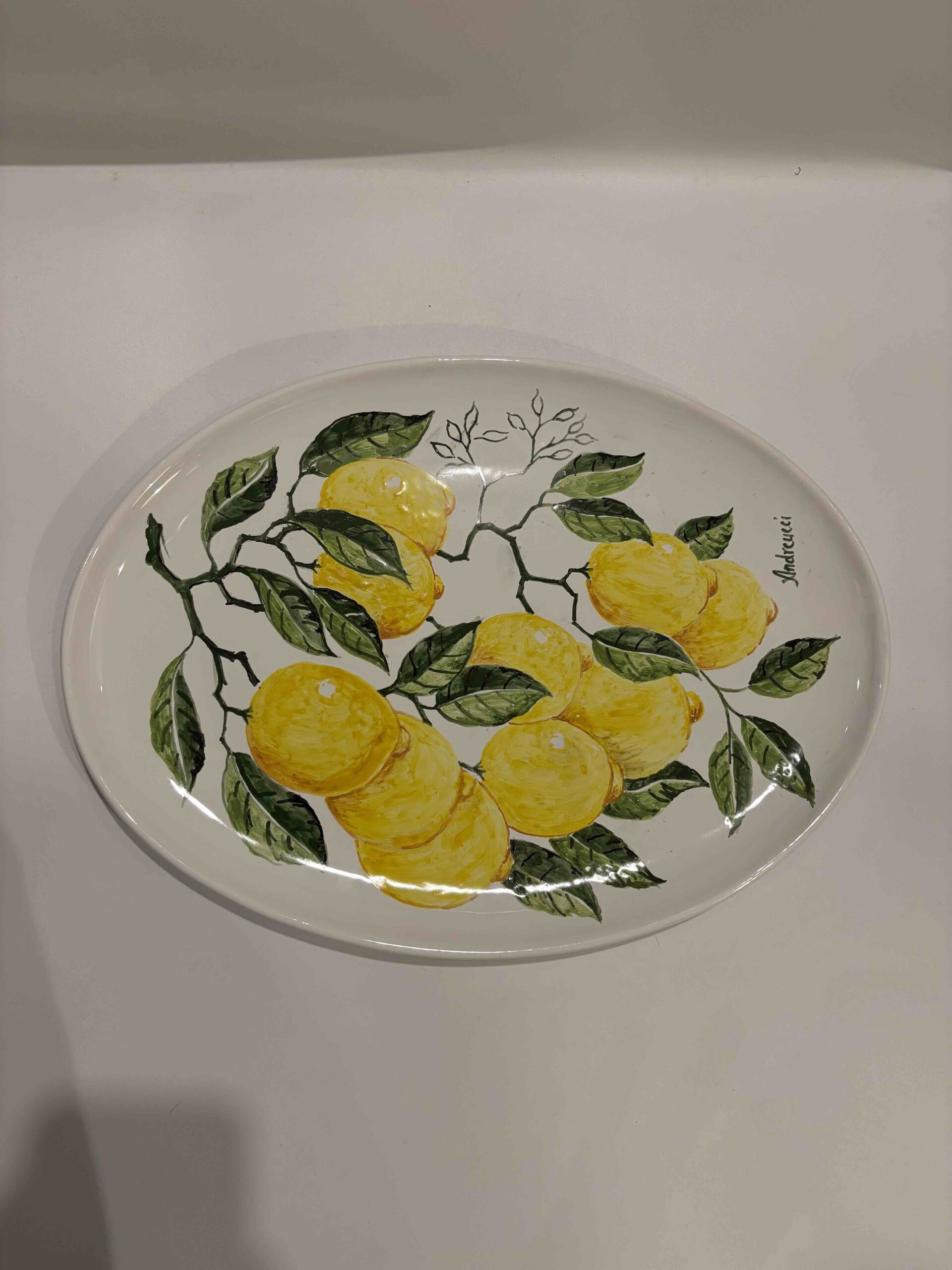 Vassoio ovale "Limoni"